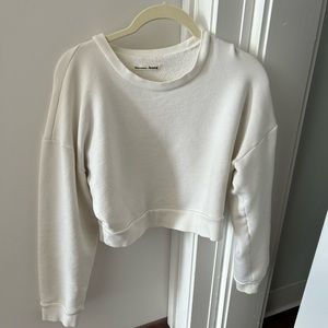 Reformation jeans cropped sweatshirt